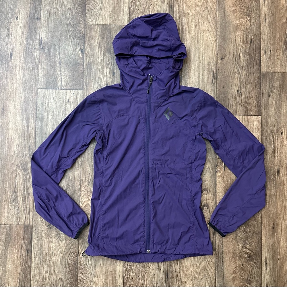 Black Diamond Schoeller Windbreaker Rain Shell Jacket Women’s Size XS Purple